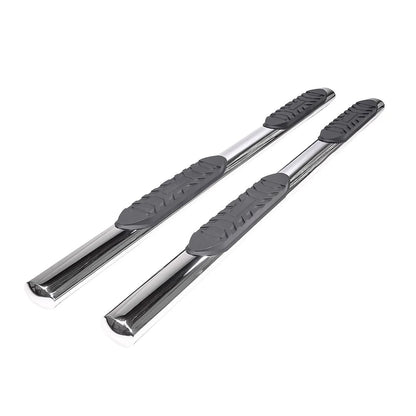 TrailFX 4 in Oval Straight Stainless Steel Running Boards - 2021+ Ford Bronco 4 DR offroad accessory | Iron Ridge Offroad