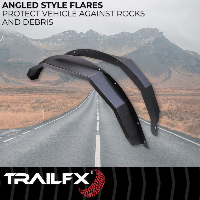 TrailFX Front Angled Fender Flares - 2021+ Ford Bronco offroad accessory | Iron Ridge Offroad