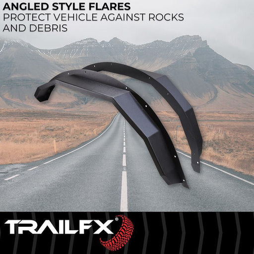 TrailFX Front Angled Fender Flares - 2021+ Ford Bronco offroad accessory | Iron Ridge Offroad