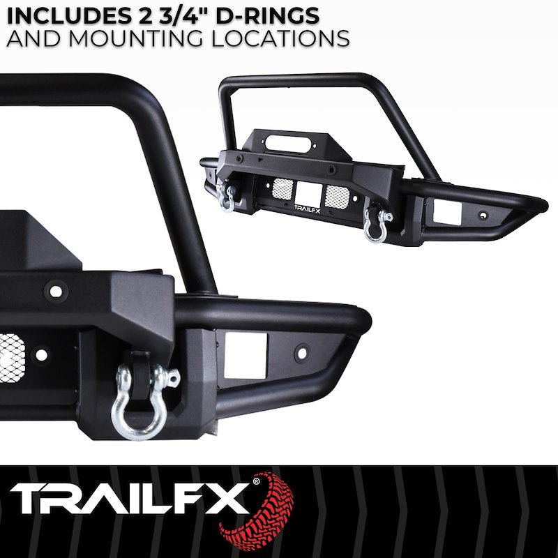 TrailFX Full Width Winch Front Bumper - 2021+ Ford Bronco offroad accessory | Iron Ridge Offroad
