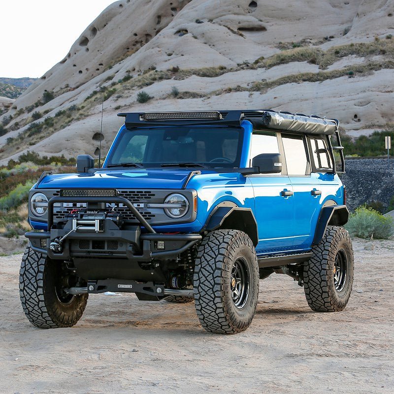 TrailFX Full Width Winch Front Bumper - 2021+ Ford Bronco offroad accessory | Iron Ridge Offroad