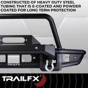TrailFX Full Width Winch Front Bumper - 2021+ Ford Bronco offroad accessory | Iron Ridge Offroad