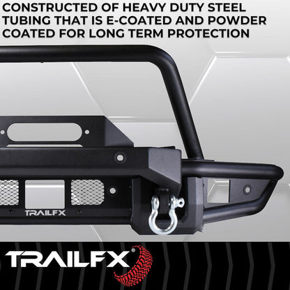 TrailFX Full Width Winch Front Bumper - 2021+ Ford Bronco offroad accessory | Iron Ridge Offroad