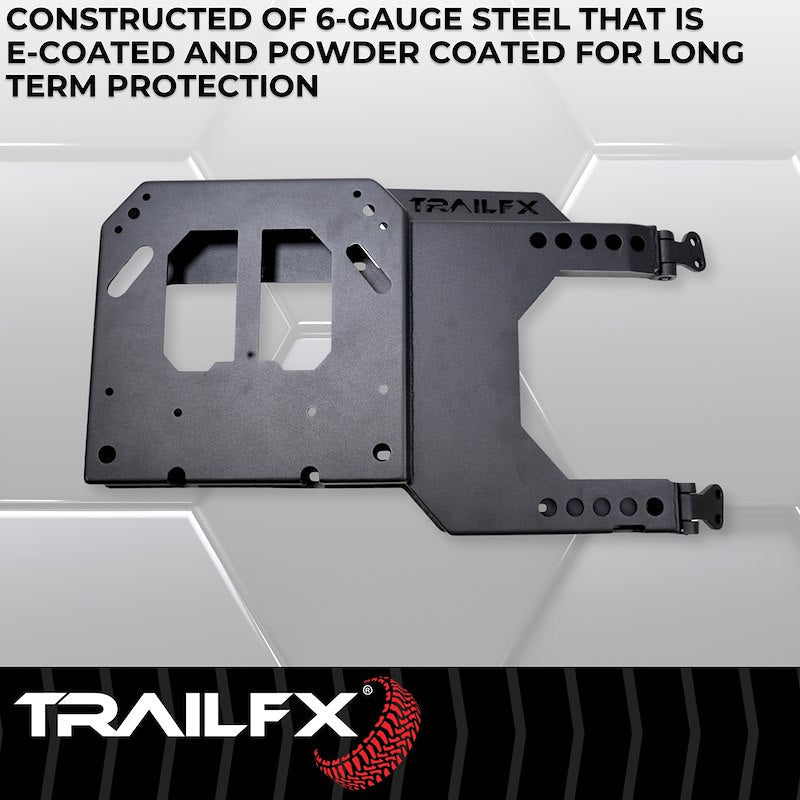 TrailFX Heavy Duty Spare Tire Carrier - 2021+ Ford Bronco offroad accessory | Iron Ridge Offroad