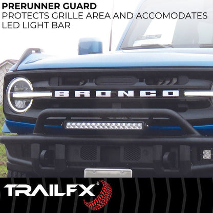 TrailFX Pre - Runner Full Width Tubular Front Bumper - 2021+ Ford Bronco offroad accessory | Iron Ridge Offroad