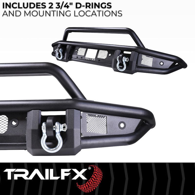 TrailFX Pre - Runner Full Width Tubular Front Bumper - 2021+ Ford Bronco offroad accessory | Iron Ridge Offroad