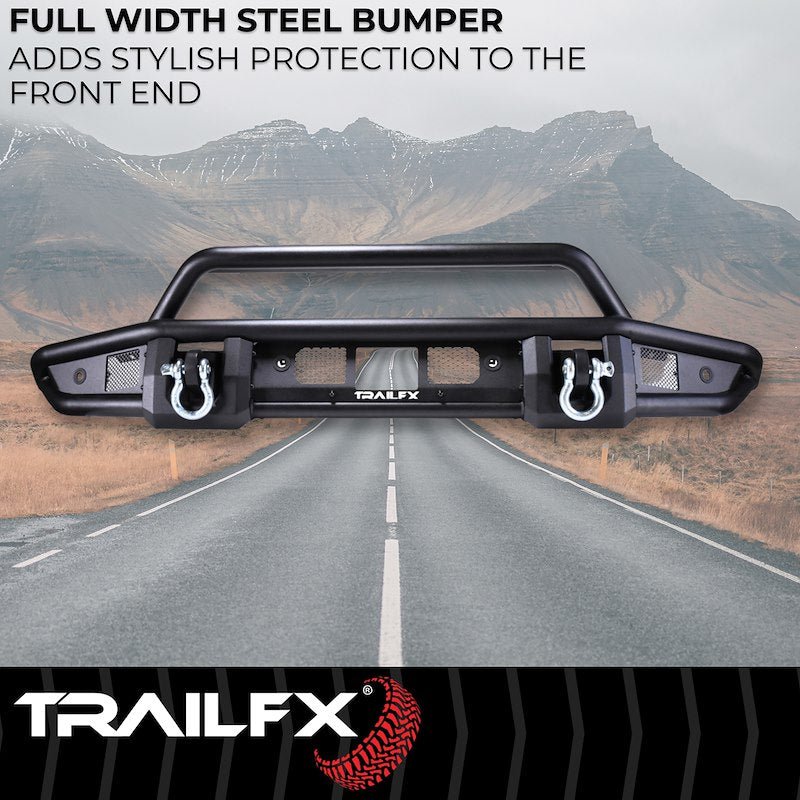 TrailFX Pre - Runner Full Width Tubular Front Bumper - 2021+ Ford Bronco offroad accessory | Iron Ridge Offroad