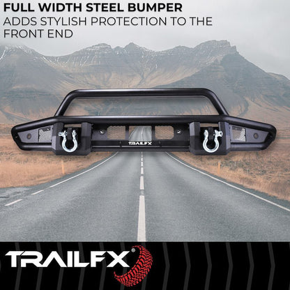 TrailFX Pre - Runner Full Width Tubular Front Bumper - 2021+ Ford Bronco offroad accessory | Iron Ridge Offroad