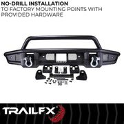 TrailFX Pre - Runner Full Width Tubular Front Bumper - 2021+ Ford Bronco offroad accessory | Iron Ridge Offroad