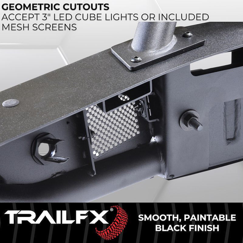 TrailFX Pre - Runner Full Width Tubular Front Bumper - 2021+ Ford Bronco offroad accessory | Iron Ridge Offroad