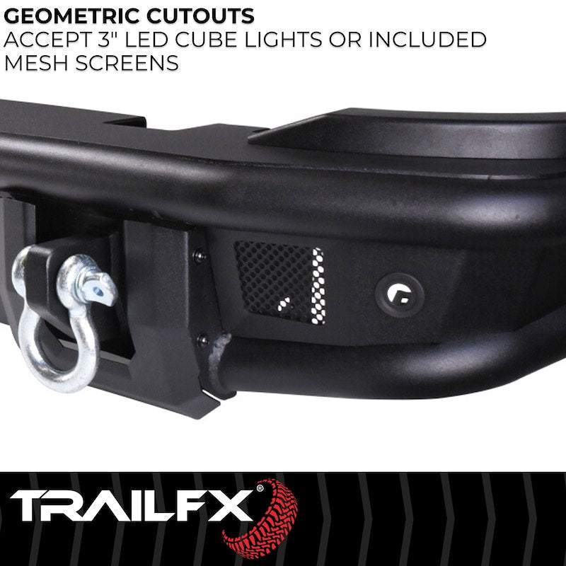 TrailFX Pre - Runner Full Width Tubular Rear Bumper - 2021+ Ford Bronco offroad accessory | Iron Ridge Offroad