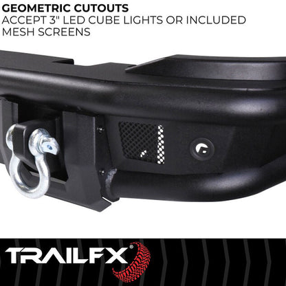 TrailFX Pre - Runner Full Width Tubular Rear Bumper - 2021+ Ford Bronco offroad accessory | Iron Ridge Offroad