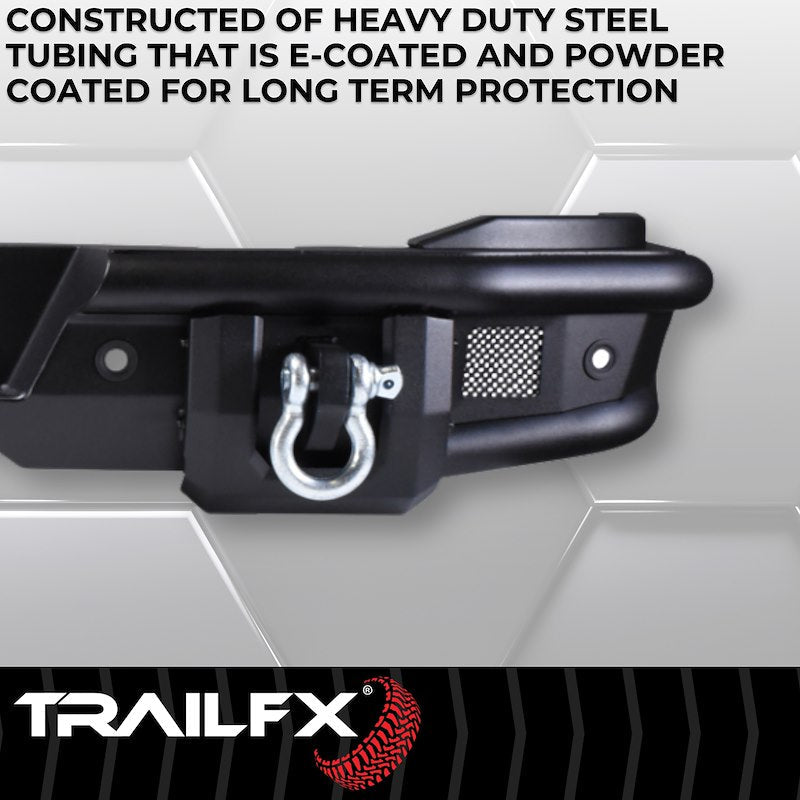 TrailFX Pre - Runner Full Width Tubular Rear Bumper - 2021+ Ford Bronco offroad accessory | Iron Ridge Offroad