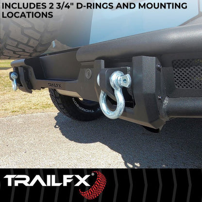 TrailFX Pre - Runner Full Width Tubular Rear Bumper - 2021+ Ford Bronco offroad accessory | Iron Ridge Offroad