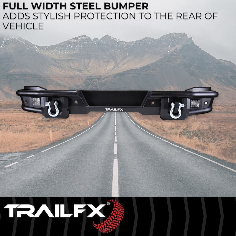 TrailFX Pre - Runner Full Width Tubular Rear Bumper - 2021+ Ford Bronco offroad accessory | Iron Ridge Offroad