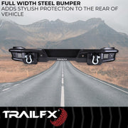 TrailFX Pre - Runner Full Width Tubular Rear Bumper - 2021+ Ford Bronco offroad accessory | Iron Ridge Offroad