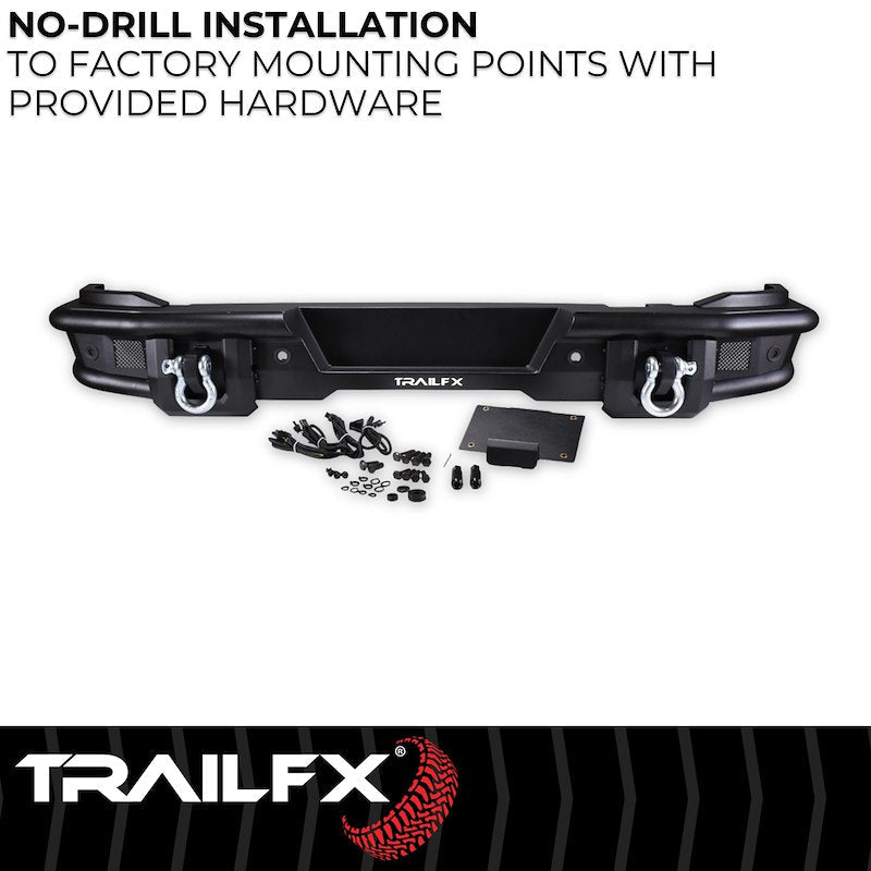 TrailFX Pre - Runner Full Width Tubular Rear Bumper - 2021+ Ford Bronco offroad accessory | Iron Ridge Offroad