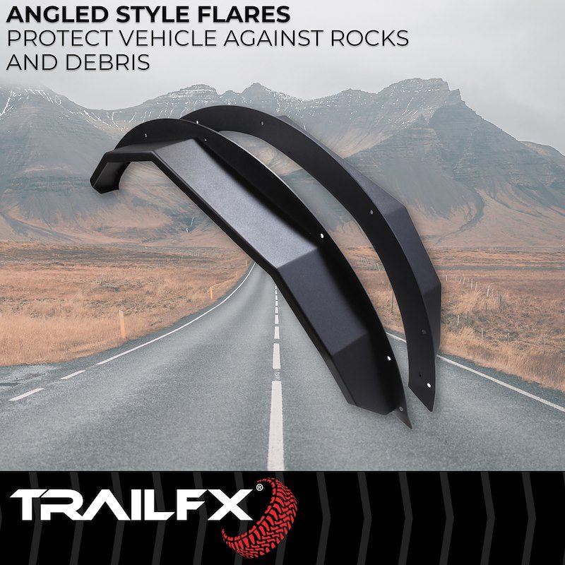 TrailFX Rear Angled Fender Flares - 2021+ Ford Bronco 4DR offroad accessory | Iron Ridge Offroad