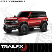 TrailFX Rocker Guard Rock Sliders - 2021+ Ford Bronco 2DR offroad accessory | Iron Ridge Offroad