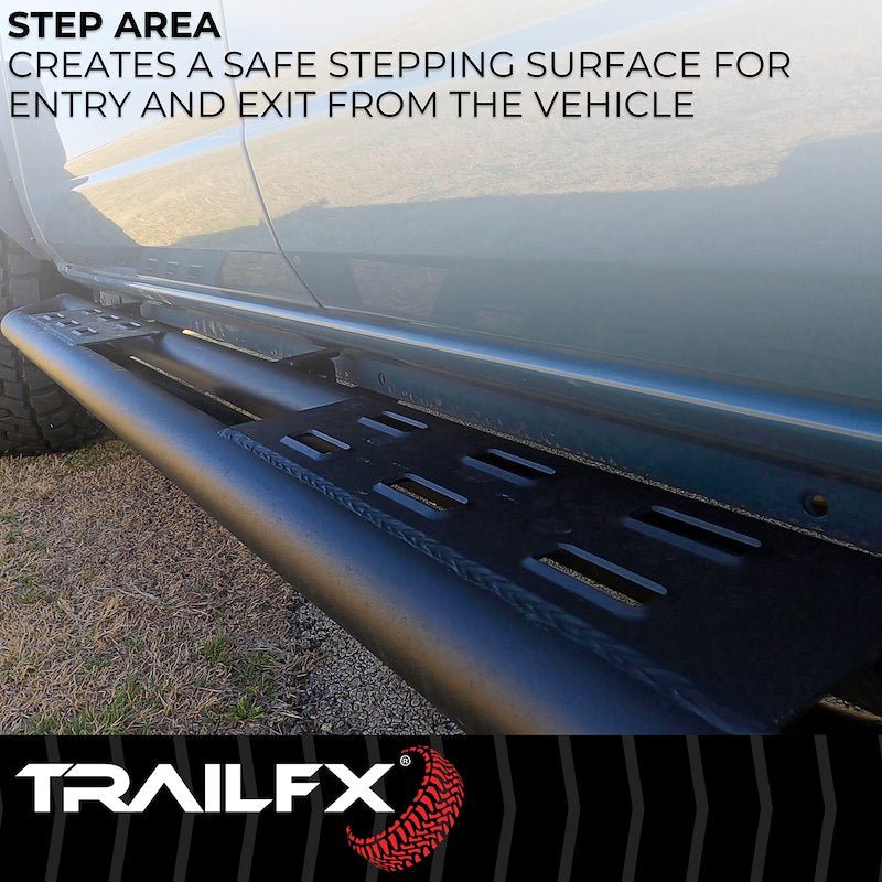 TrailFX Rocker Guard Rock Sliders - 2021+ Ford Bronco 4DR offroad accessory | Iron Ridge Offroad