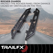 TrailFX Rocker Guard Rock Sliders - 2021+ Ford Bronco 4DR offroad accessory | Iron Ridge Offroad