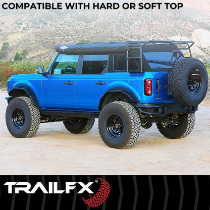 TrailFX Roof Rack System - 2021+ Ford Bronco 4DR offroad accessory | Iron Ridge Offroad