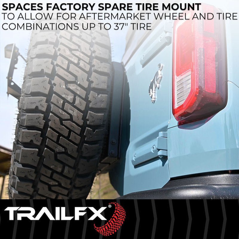 TrailFX Spare Tire Carrier Spacer - 2021+ Ford Bronco offroad accessory | Iron Ridge Offroad