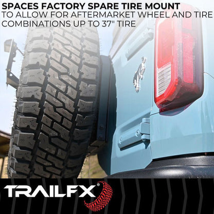 TrailFX Spare Tire Carrier Spacer - 2021+ Ford Bronco offroad accessory | Iron Ridge Offroad