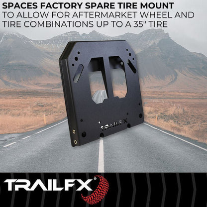 TrailFX Spare Tire Carrier Spacer - 2021+ Ford Bronco offroad accessory | Iron Ridge Offroad