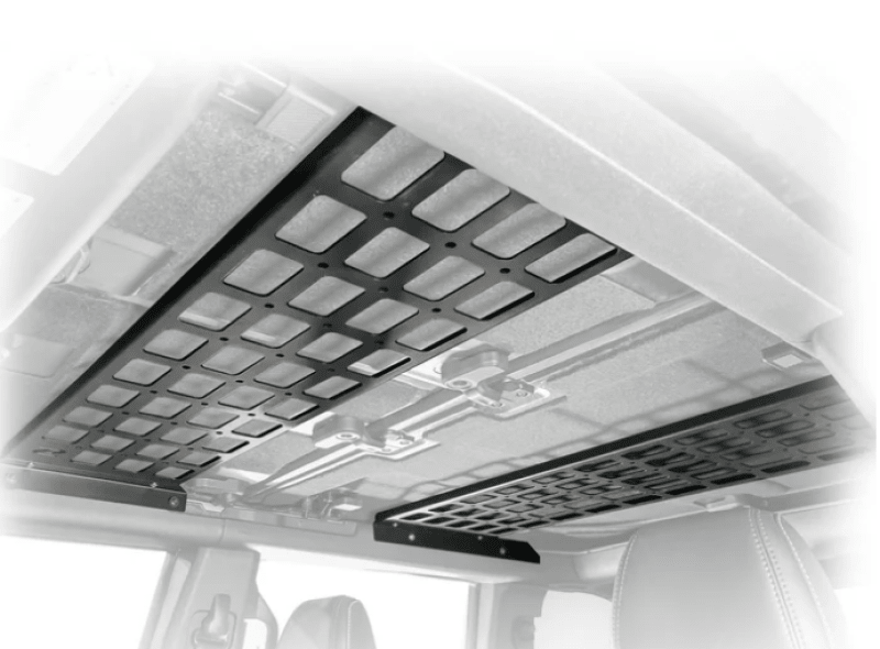 Turn Offroad 2021+ Ford Bronco Overhead Storage Kit - Enhance Interior Storage Roofs & Roof Accessories offroad accessory | Iron Ridge Offroad
