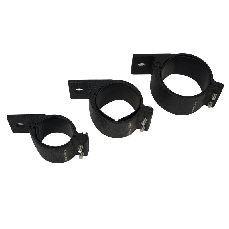 TYRI Off-Road Lighting 2 in - 3 in Tube Clamp Brackets (pair) | Universal Bracket offroad accessory | Iron Ridge Offroad