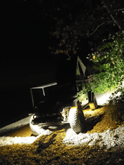 TYRI Off-Road Lighting 2.4 in 0606 Diffused LED Utility Light | Universal (BLU-120-1) LED Auxiliary Light offroad accessory | Iron Ridge Offroad