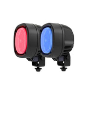 TYRI Off-Road Lighting 4.0 in 1010 Curve Red Wide Symmetric LED Work Light | Universal (CLD-453-1) LED offroad accessory | Iron Ridge Offroad