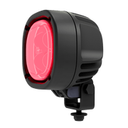 TYRI Off-Road Lighting 4.0 in 1010 Curve Red Wide Symmetric LED Work Light | Universal (CLD-453-1) LED offroad accessory | Iron Ridge Offroad