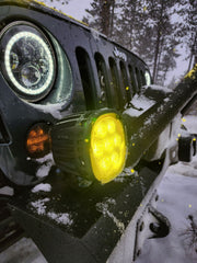TYRI Off-Road Lighting 5.1 in 1313 Round LED Driving Light Pair w/ Harnesses | Universal (7EADACB3-3680-4B4A-B517-971079EB49BF) LED offroad accessory | Iron Ridge Offroad