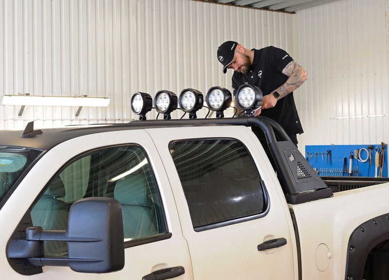 TYRI Off-Road Lighting 7 in D18 8000 LED Light (KLK-100-1) LED offroad accessory | Iron Ridge Offroad