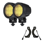 TYRI Off-Road Lighting D8 3.1 in LED Fog Light Kit | Jeep Wrangler 2018-26 (PLU-043-1) LED offroad accessory | Iron Ridge Offroad