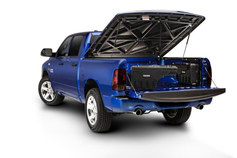 UnderCover 2019+ Ford Ranger Drivers Side Swing Case - Black Smooth Truck Bed Accessories offroad accessory | Iron Ridge Offroad