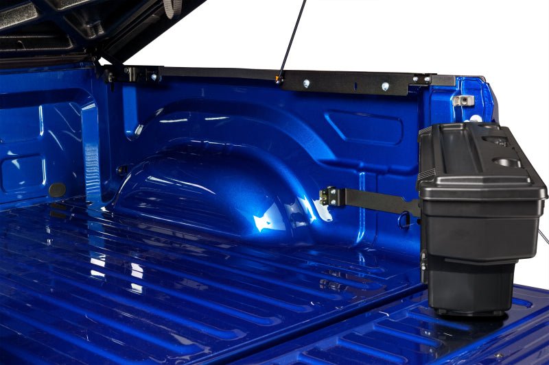 UnderCover 2019+ Ford Ranger Passengers Side Swing Case - Black Smooth Truck Bed Accessories offroad accessory | Iron Ridge Offroad