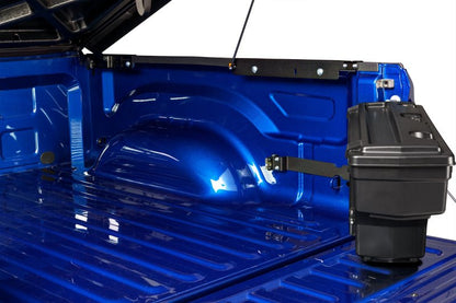 UnderCover 2019+ Ford Ranger Passengers Side Swing Case - Black Smooth Truck Bed Accessories offroad accessory | Iron Ridge Offroad
