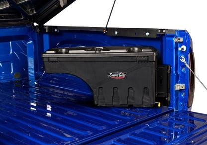 UnderCover 2019+ Ford Ranger Passengers Side Swing Case - Black Smooth Truck Bed Accessories offroad accessory | Iron Ridge Offroad