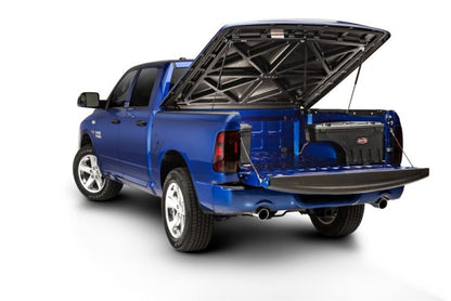 UnderCover 2019+ Ford Ranger Passengers Side Swing Case - Black Smooth Truck Bed Accessories offroad accessory | Iron Ridge Offroad