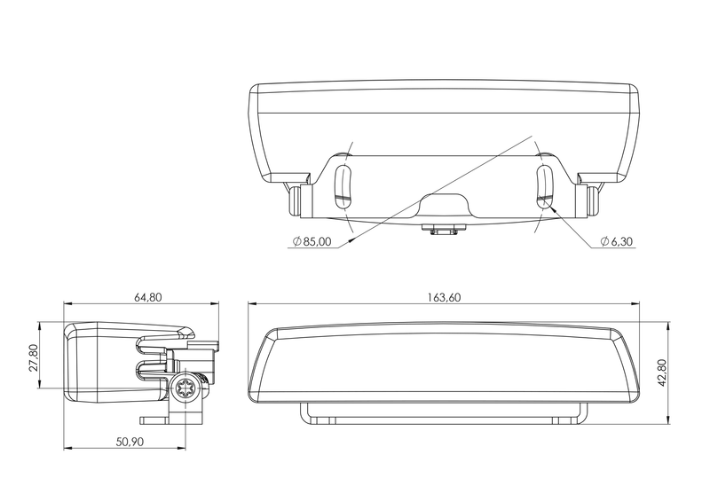 VL4 Amber, Wide Symmetric LED offroad accessory | Iron Ridge Offroad