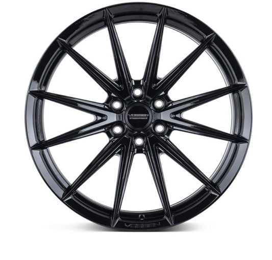 Vossen HFX - 2 Gloss Black 18x9 ET0 Offset 6x139.7 Bolt Pattern Super Deep Concave Wheels offroad accessory | Iron Ridge Offroad