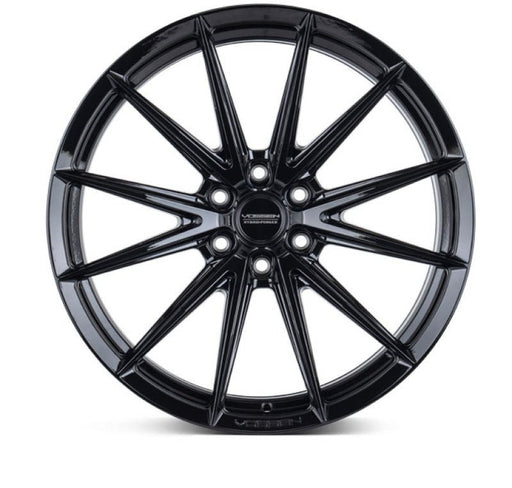 Vossen HFX - 2 Gloss Black 18x9 ET0 Offset 6x139.7 Bolt Pattern Super Deep Concave Wheels offroad accessory | Iron Ridge Offroad