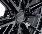 Vossen HFX - 2 Gloss Black 18x9 ET0 Offset 6x139.7 Bolt Pattern Super Deep Concave Wheels offroad accessory | Iron Ridge Offroad