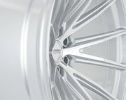 Vossen HFX - 2 Silver Polished 18x9 ET0 Offset 6x139.7 Bolt Pattern Super Deep Concave Wheels offroad accessory | Iron Ridge Offroad