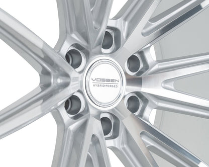 Vossen HFX - 2 Silver Polished 18x9 ET0 Offset 6x139.7 Bolt Pattern Super Deep Concave Wheels offroad accessory | Iron Ridge Offroad