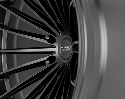 Vossen HFX - 4 Satin black 20x10 ET - 18 Offset 6x139.7 Bolt Pattern Super Deep Concave Wheels offroad accessory | Iron Ridge Offroad