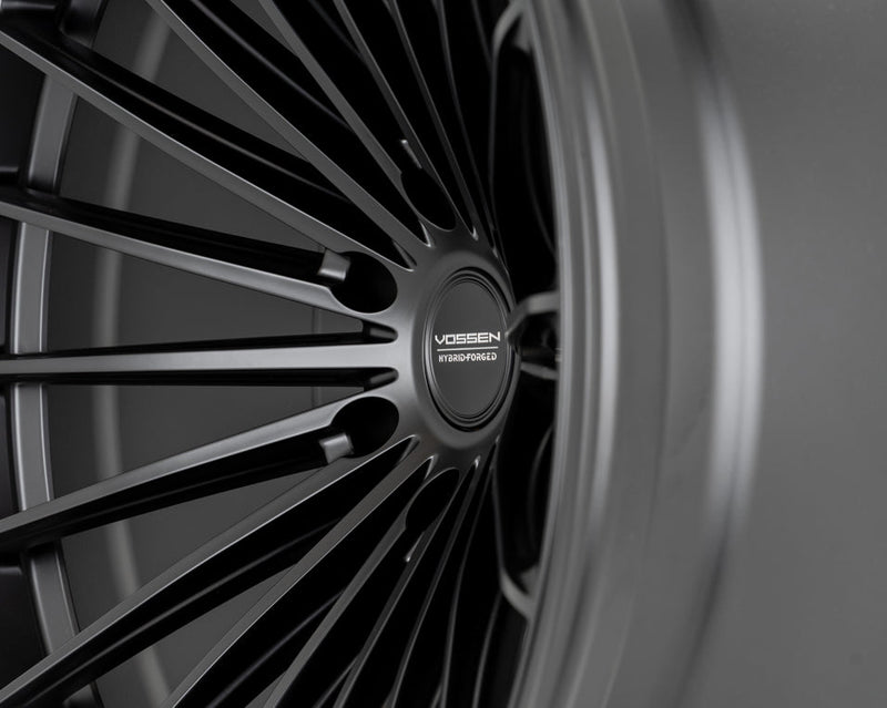 Vossen HFX - 4 Satin black 20x10 ET - 18 Offset 6x139.7 Bolt Pattern Super Deep Concave Wheels offroad accessory | Iron Ridge Offroad